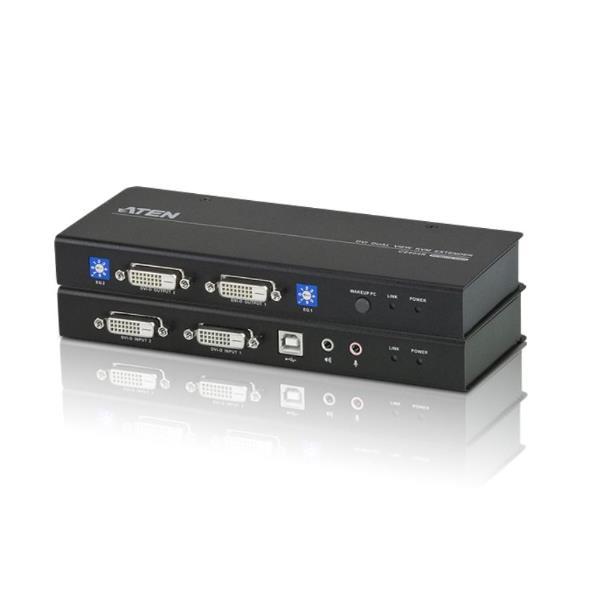 ATEN USB DUAL VIEW DVI KVM EXTENDER WITH